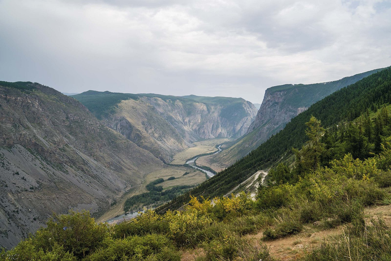 Долина реки Чулышман - Алтай (лето)