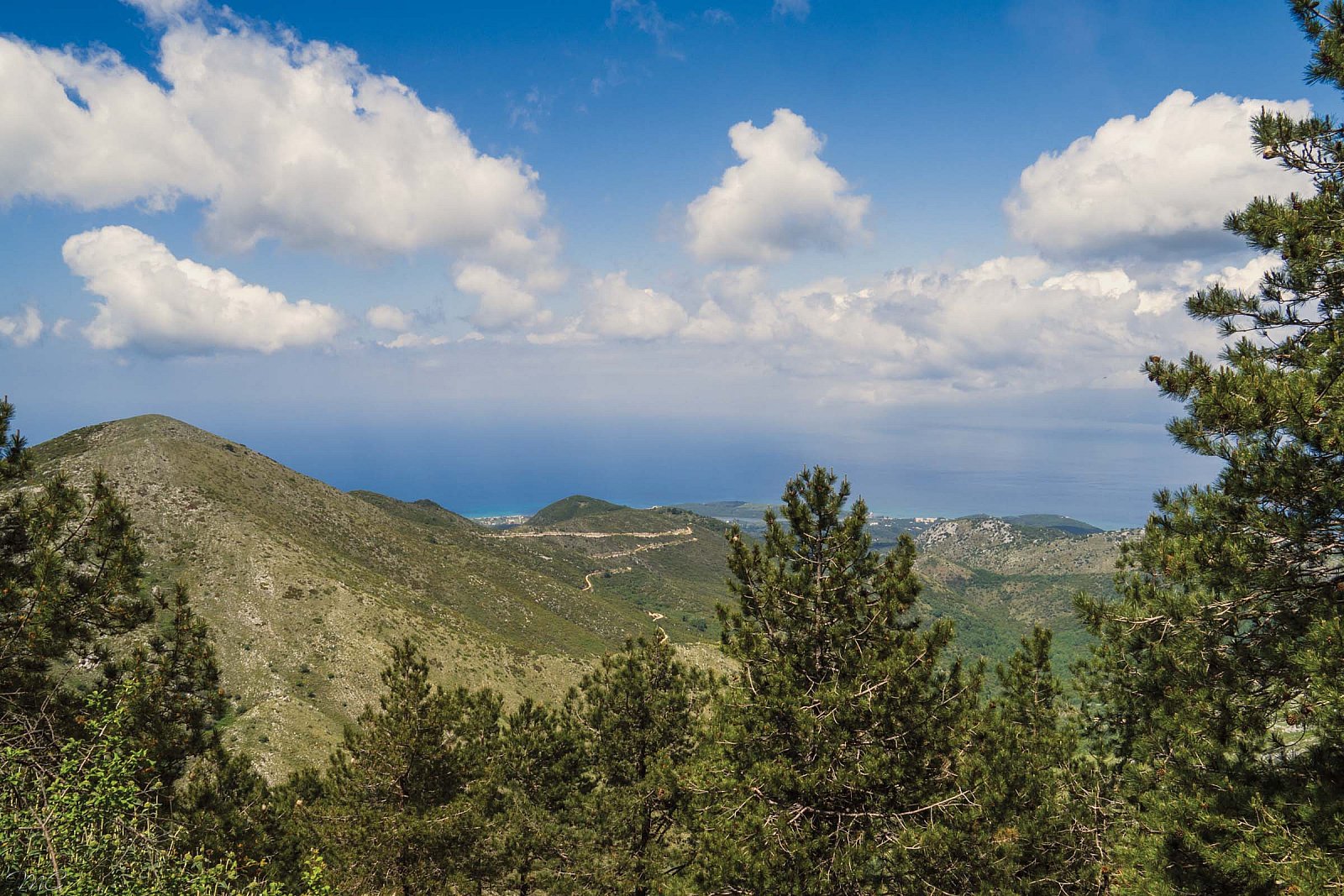 Вид с вершины горы - Греция
