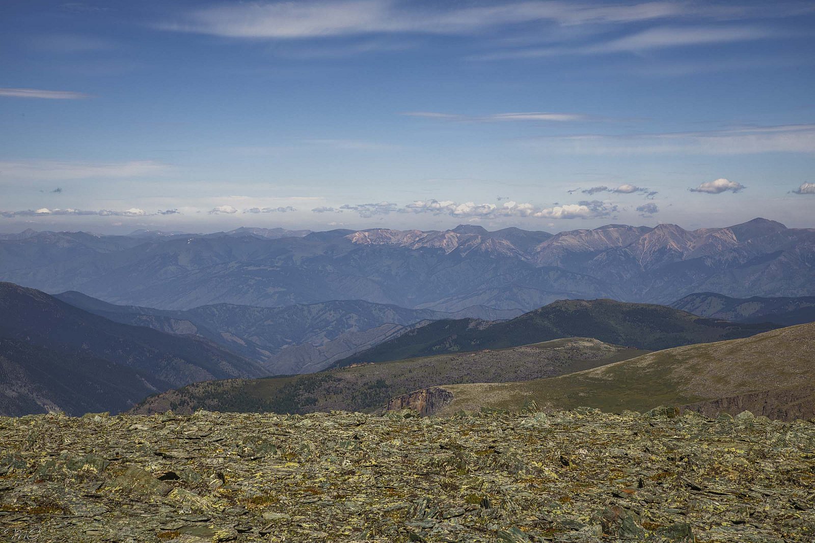 Вид с вершины - Алтай(лето)