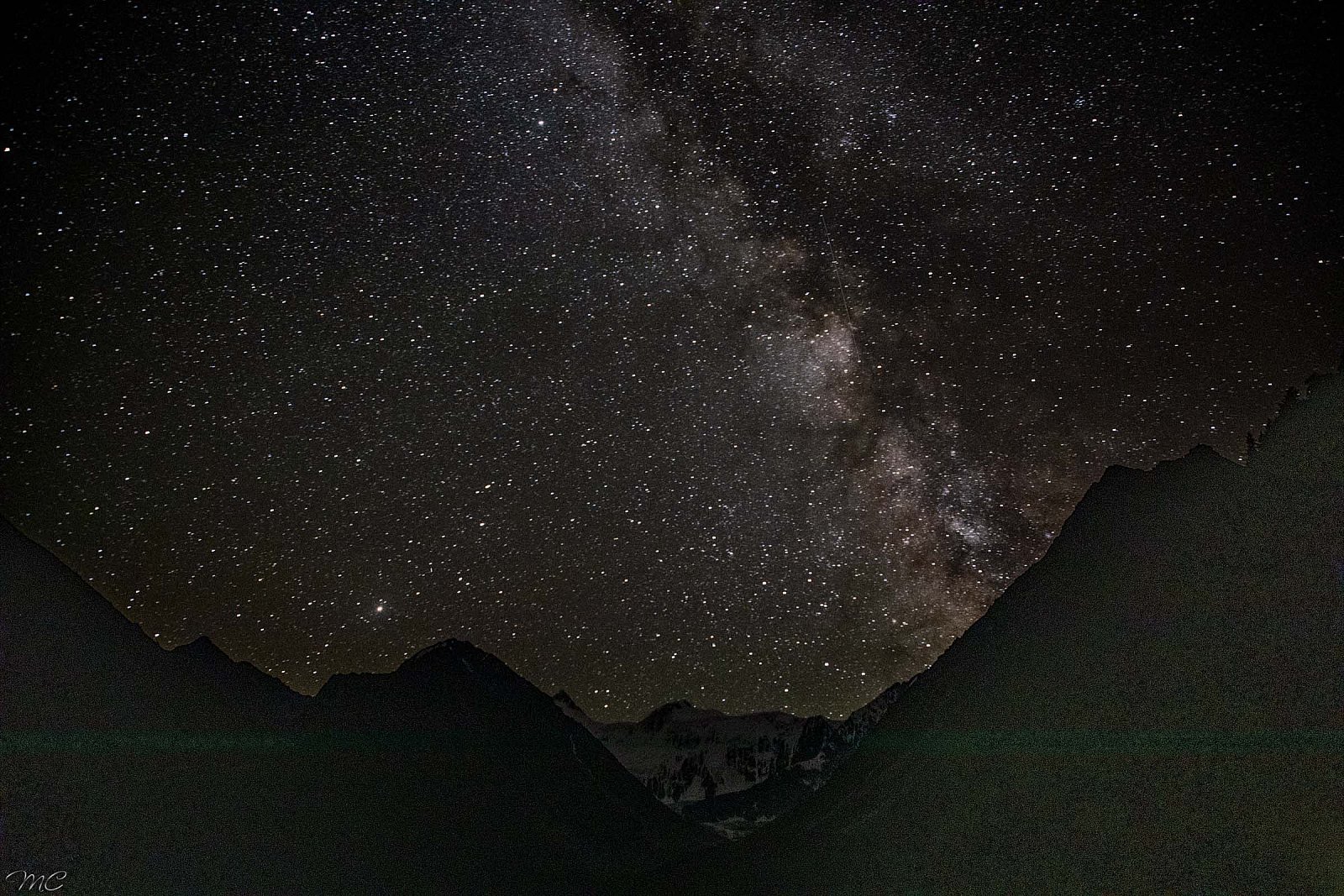 Звёздная ночь над Белухой - Алтай(лето)