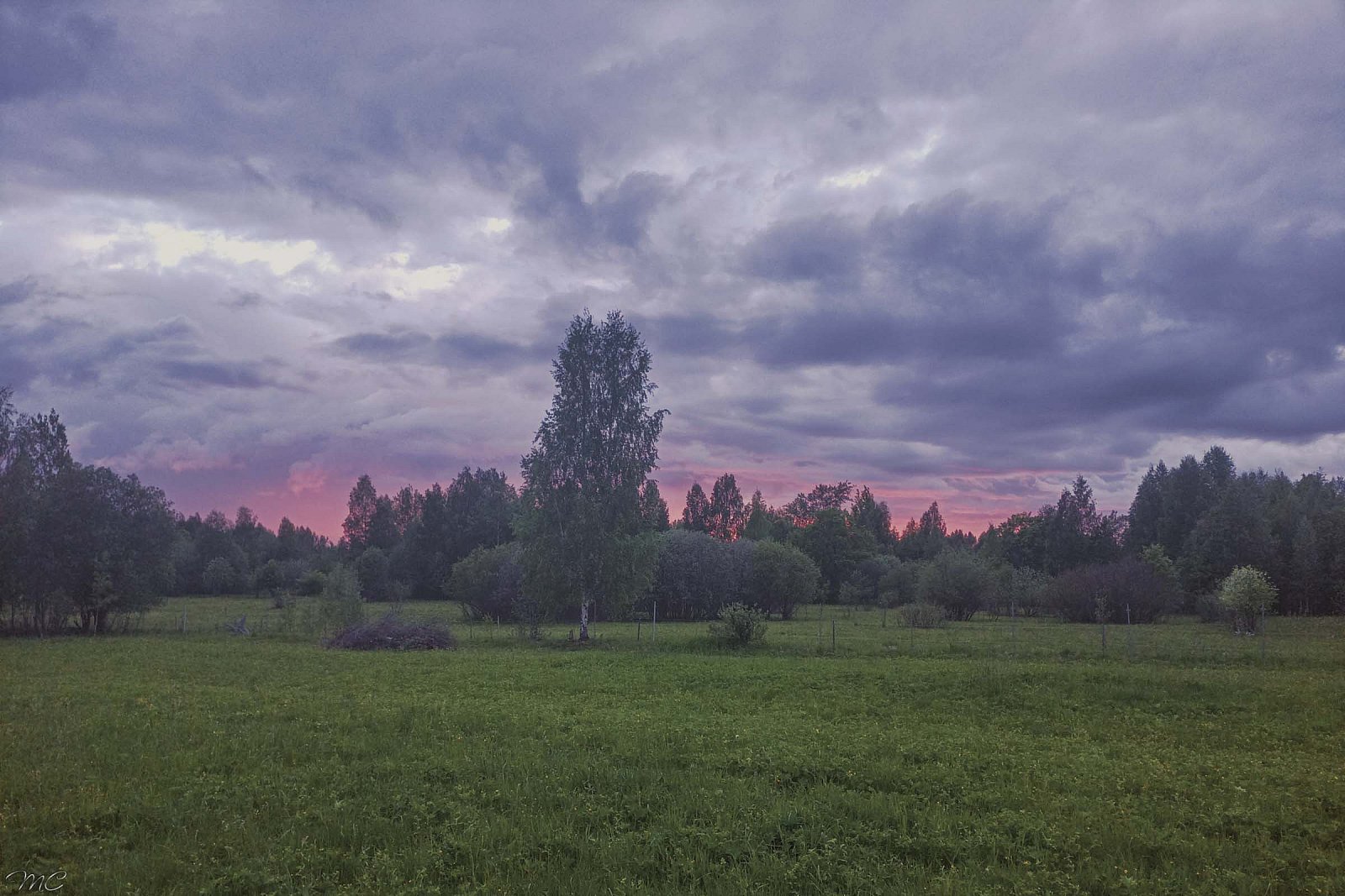 Вечернее небо - Костромская область